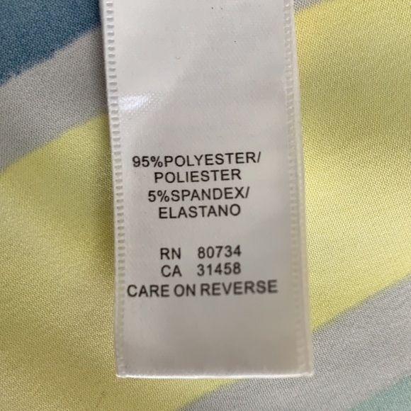 BCBGMaxAzria V-neck Empire Waist Blouse - Picture 9 of 10